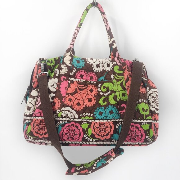 VERA BRADLEY Floral Print Quilted XL Weekender Bag - Picture 1 of 6